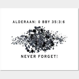 Alderaan Memorial Shirt Posters and Art